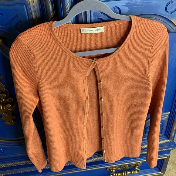 Marisa Christina METALLIC TOP & CARDIGAN Set Small - Picture 4 of 6